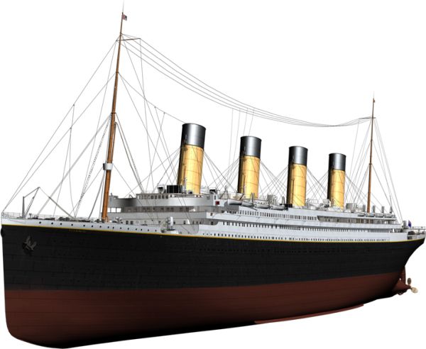 泰坦尼克号 PNG免抠图透明素材 16设计网编号:65368