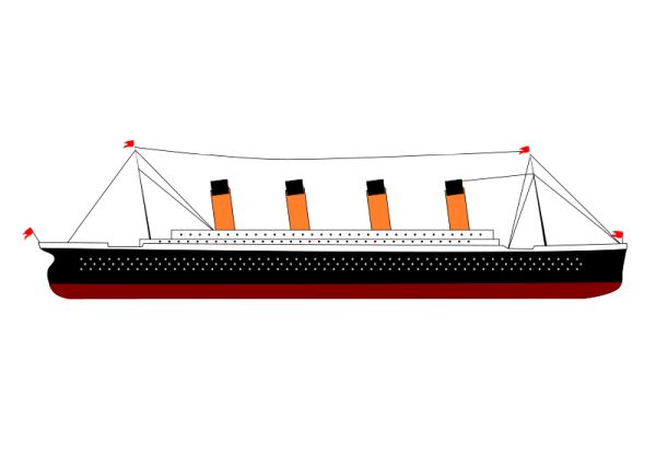 泰坦尼克号 PNG透明背景免抠图元素 16图库网编号:65369
