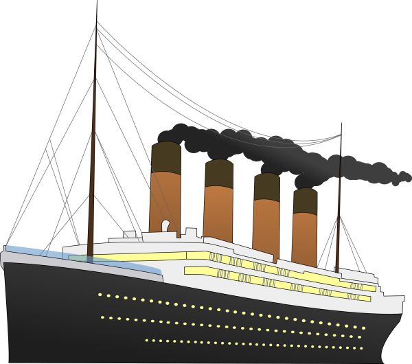 泰坦尼克号 PNG透明背景免抠图元素 16图库网编号:65375