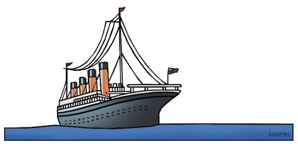 泰坦尼克号 PNG免抠图透明素材 素