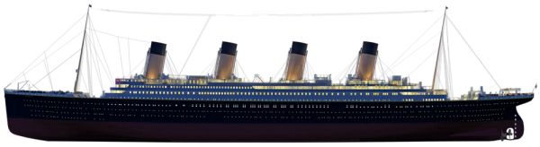泰坦尼克号 PNG透明背景免抠图元素 16图库网编号:65353