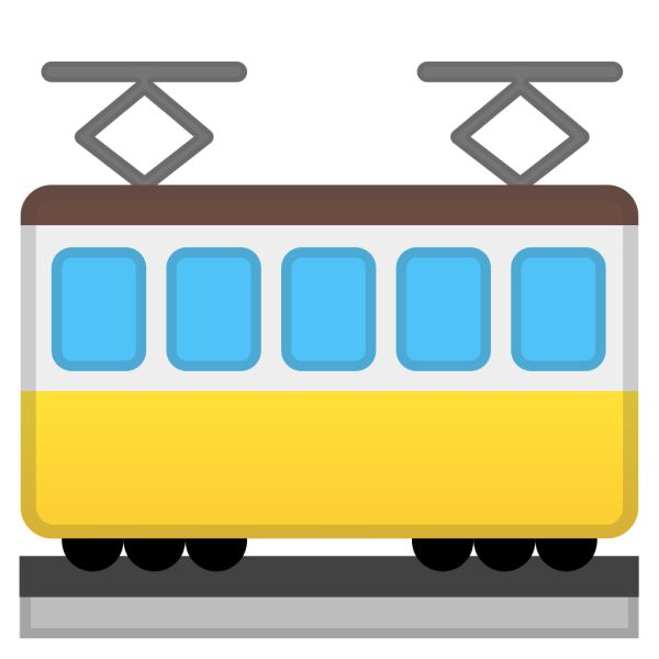 有轨电车 PNG透明背景免抠图元素 16图库网编号:66132