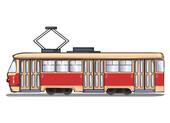 有轨电车 PNG免抠图透明素材 16设计网编号:66129
