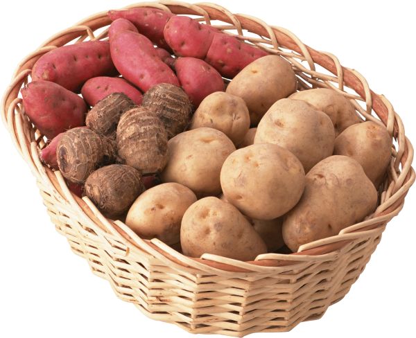 篮子里的土豆 PNG免抠图透明素材 普贤居素材编号:98064