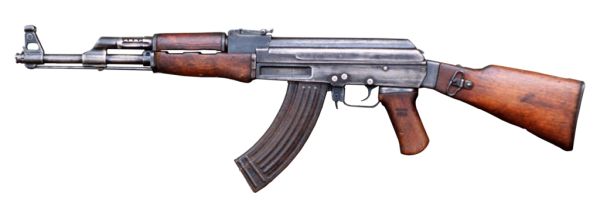AK-47 卡拉什尼科夫冲锋枪 PNG透明背景免抠图元素 素材中国编号:15441