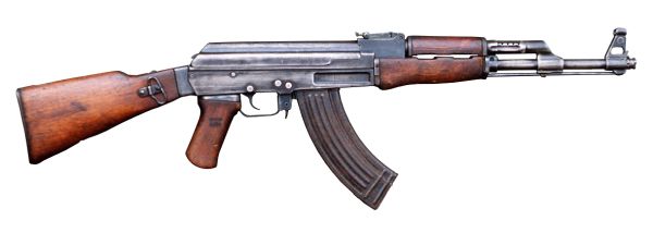 AK-47 卡拉什尼科夫冲锋枪 PNG透明背景免抠图元素 素材中国编号:15446