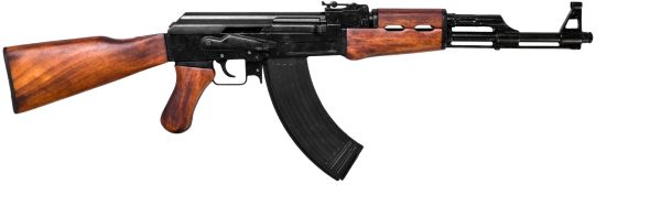 AK-47 卡拉什 俄罗斯突击步枪 PNG透明背景免抠图元素 16图库网编号:1422