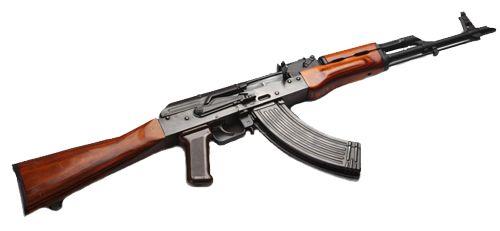 AK-47 卡拉什 俄罗斯突击步枪 PNG免抠图透明素材 素材中国编号:1427
