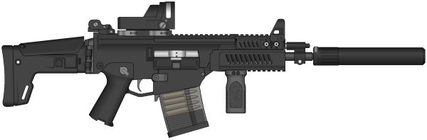 突击步枪 PNG免抠图透明素材 16设计网编号:1439
