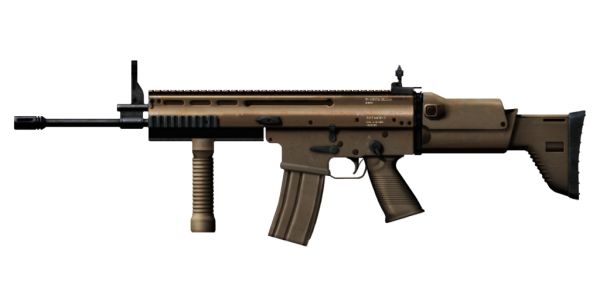 SCAR突击步枪PNG免抠图透明素材 16设计网编号:1440