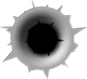 子弹孔PNG透明背景免抠图元素 16图库网编号:6055
