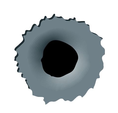 子弹孔PNG免抠图透明素材 素材天下