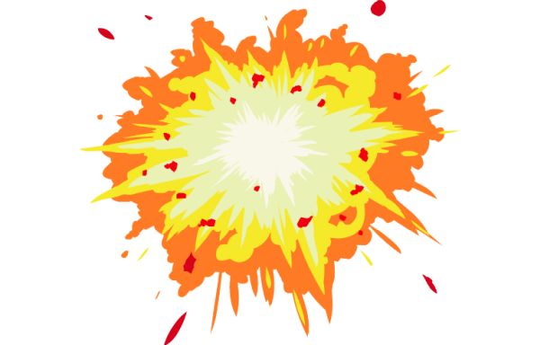 爆炸 PNG透明背景免抠图元素 16图库网编号:15355