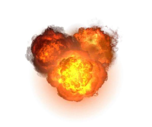 爆炸 PNG透明背景免抠图元素 16图库网编号:15356