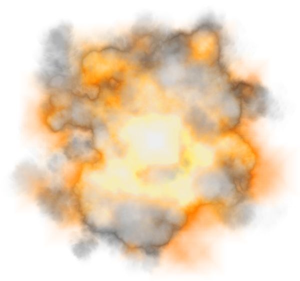 爆炸 PNG透明背景免抠图元素 16图库网编号:15385