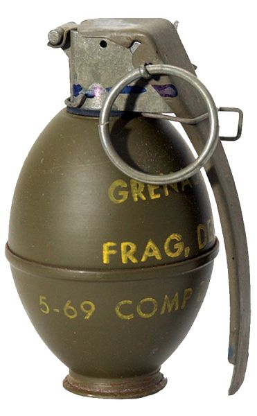 美国手榴弹PNG透明背景免抠图元素 素材中国编号:1342