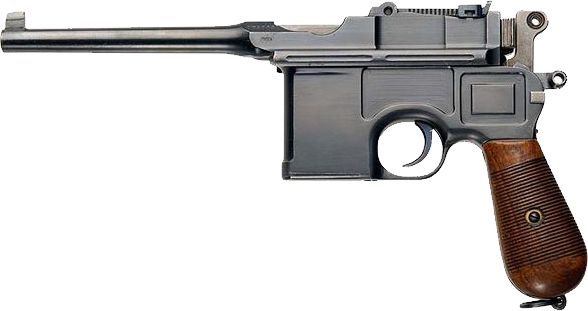 毛瑟手枪PNG免抠图透明素材 素材中国编号:1379