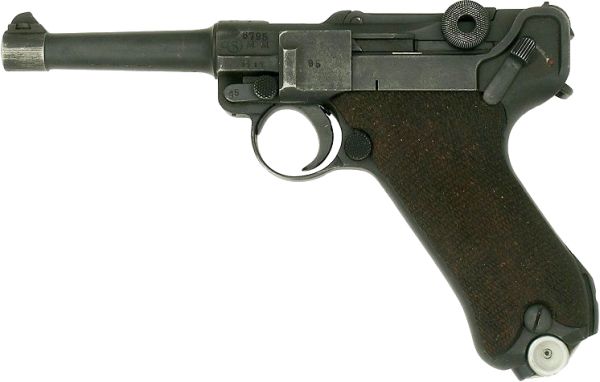 Luger德国手枪PNG透明背景免抠图元素 素材中国编号:1383