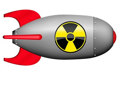 核弹PNG透明背景免抠图元素 16图库网编号:62900