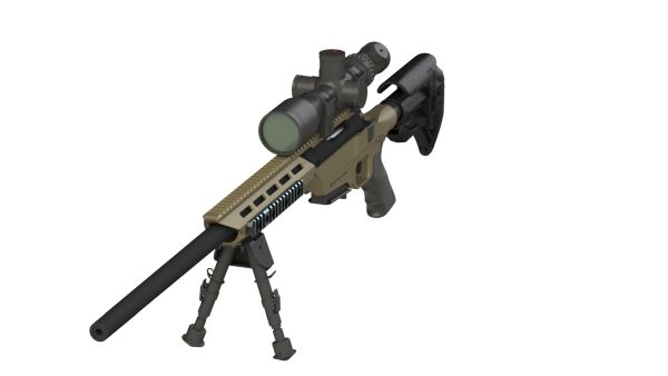 狙击步枪 PNG透明元素免抠图素材 16素材网编号:28494