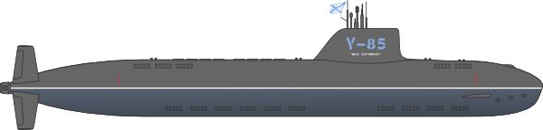 潜水艇 PNG透明背景免抠图元素 素材中国编号:45561