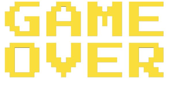 Game over PNG透明背景免抠图元素 16图库网编号:83329
