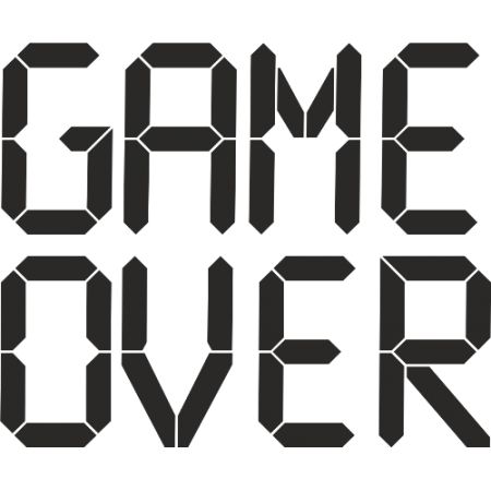 Game over PNG透明背景免抠图元素 16图库网编号:83342