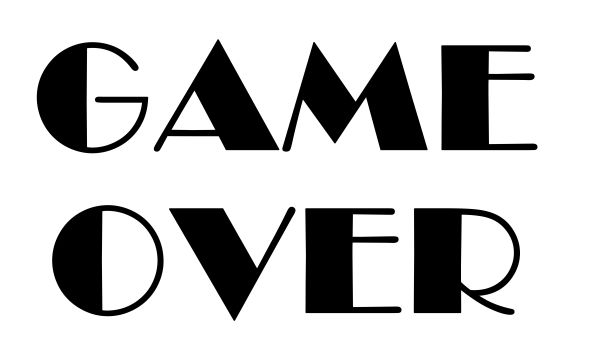 Game over PNG透明背景免抠图元素 16图库网编号:83321