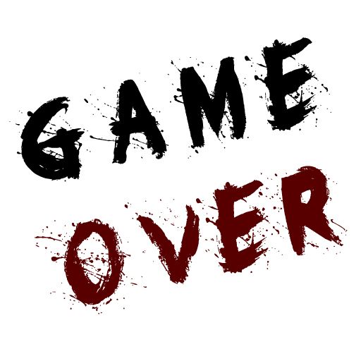 Game over PNG透明背景免抠图元素 16图库网编号:83349
