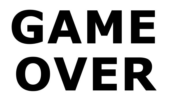 Game over PNG透明元素免抠图素材 16素材网编号:83354