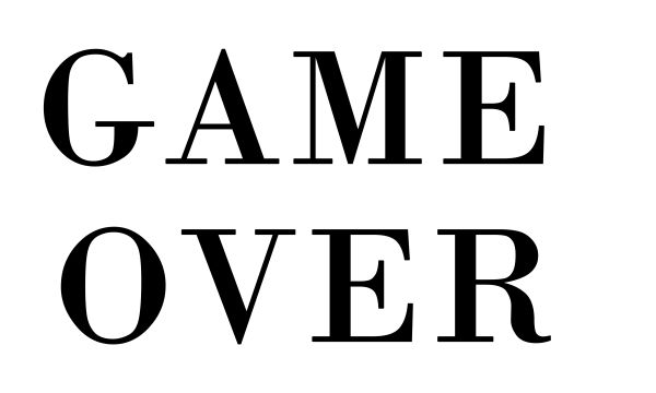 Game over PNG透明背景免抠图元素 16图库网编号:83322
