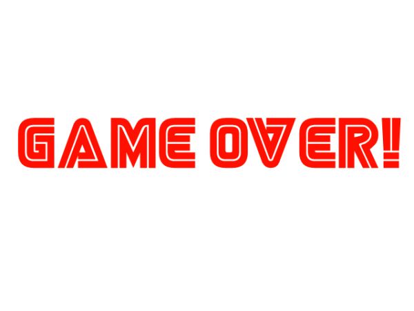 Game over PNG免抠图透明素材 16设计网编号:83362