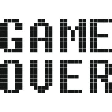 Game over PNG透明背景免抠图元素 16图库网编号:83365