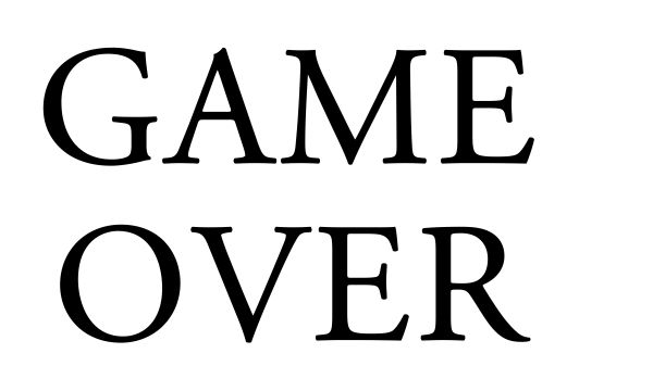 Game over PNG免抠图透明素材 16设计网编号:83324