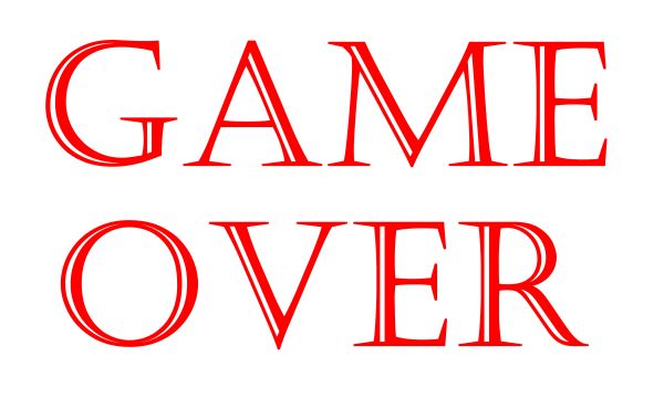 Game over PNG透明背景免抠图元素 16图库网编号:83327